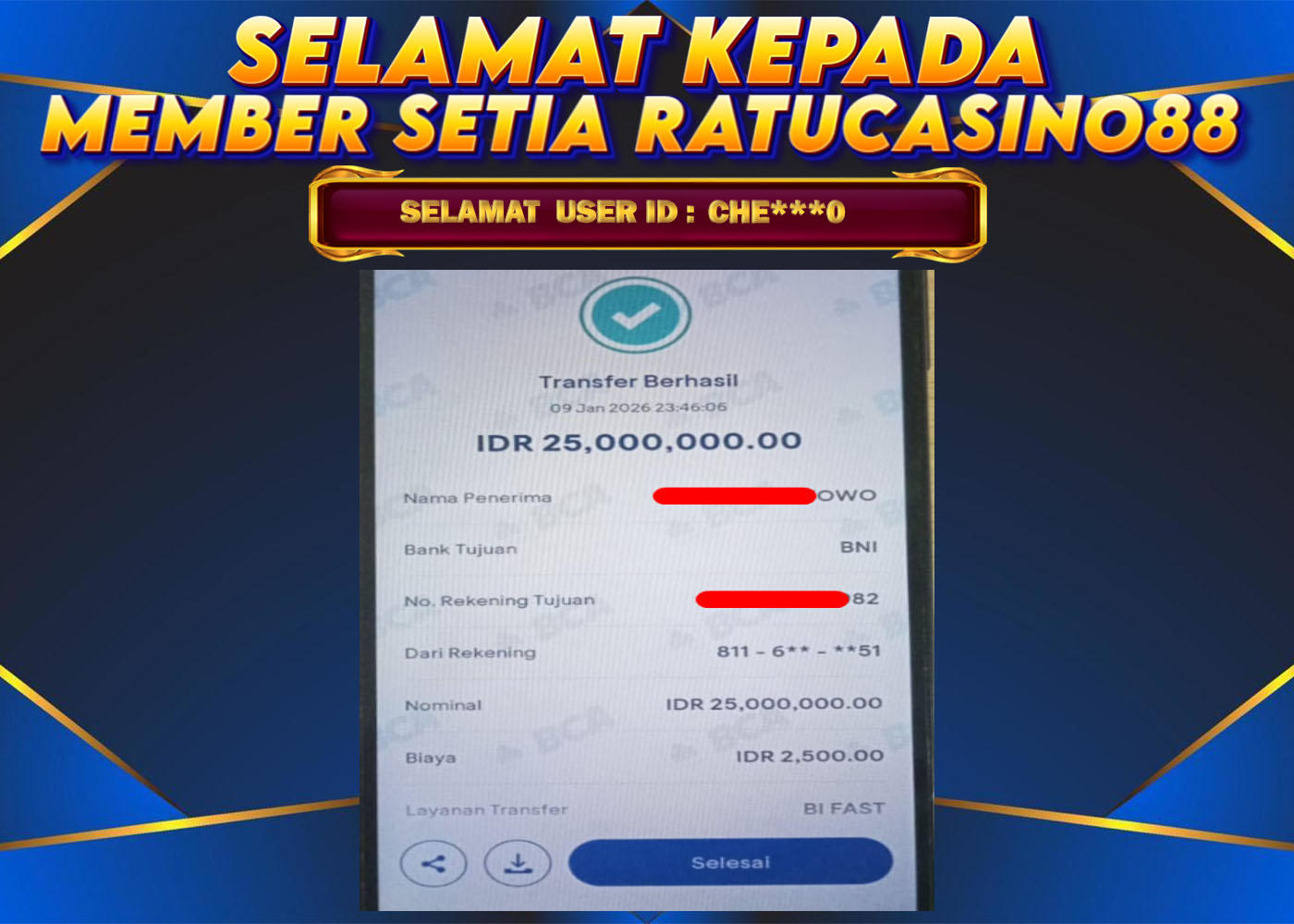 WITHDRAWAL MEMBER 190